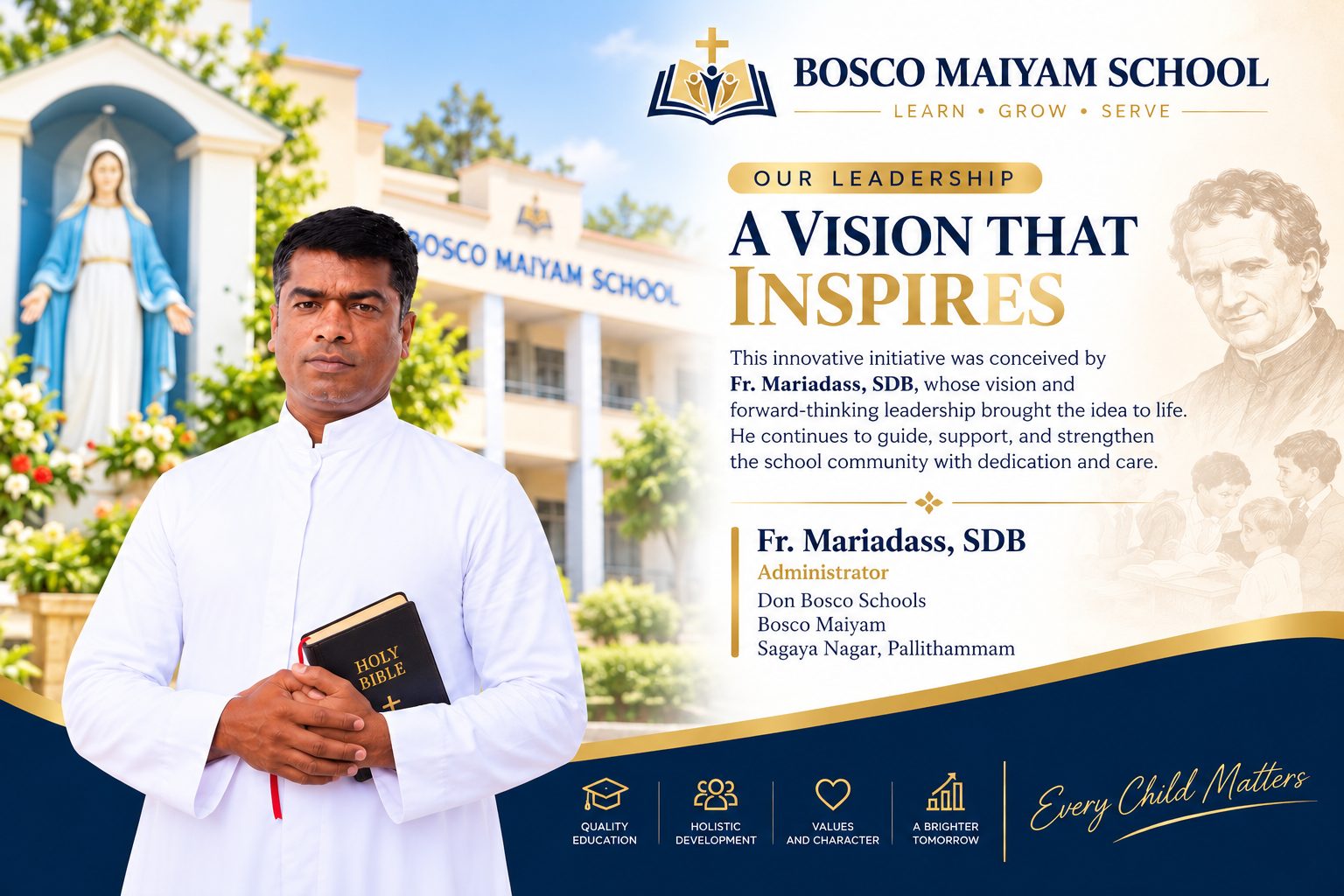 Fr. Mariadass, SDB - Administrator